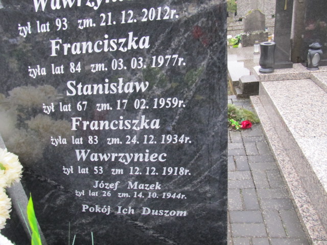 Wawrzyniec Dąbrowski Kołbiel - Grobonet - Wyszukiwarka osób pochowanych